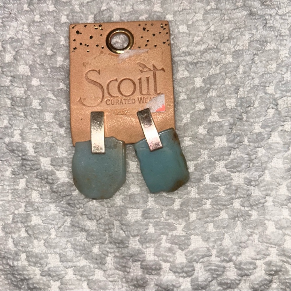 Scout Blue Stone Earrings - Picture 2 of 4
